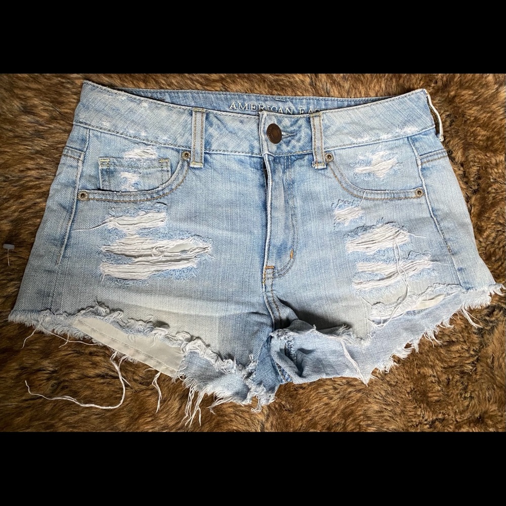 American Eagle Distressed Jean Shorts